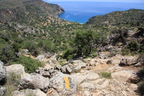 Kreta-2009-8166-turen-er-markeret-med-gult-langs-E4.JPG
